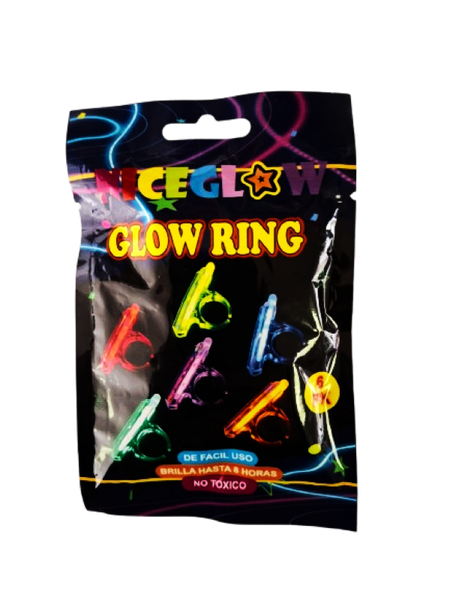 Glow Rings - 6 Pack Glow in the Dark Rings