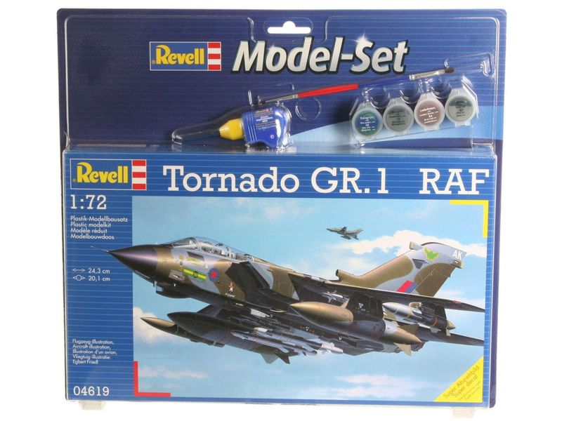 Revell 1/72 Tornado GR.1 RAF Plastic Model Kit w/paints, glue &amp; brush