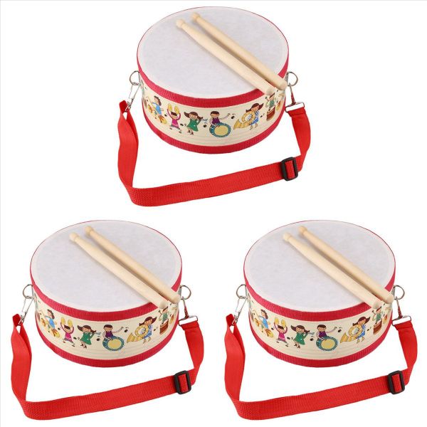 Drum Wood Kids Early Educational Musical Instrument For Children