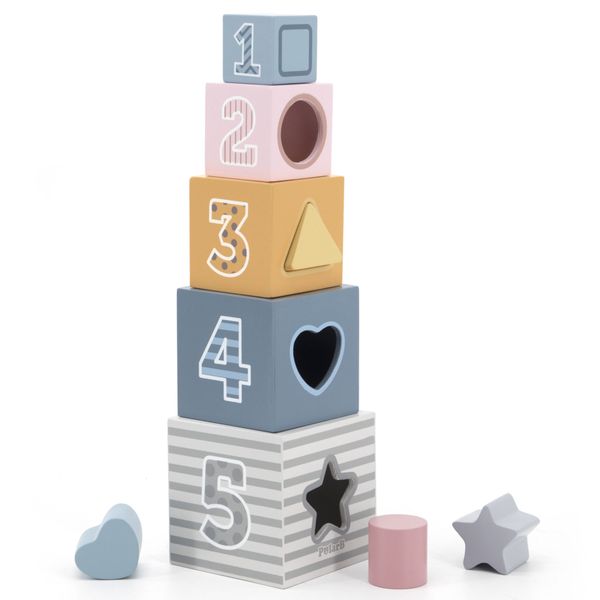 PolarB Nesting &amp; Stacking Blocks (Wooden)
