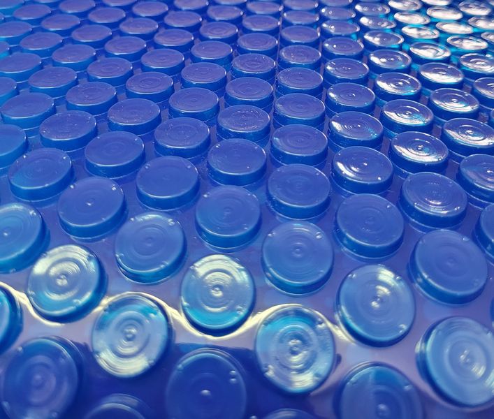 7m x 3m 500 Micron - Blue Power Bubble Swimming Pool Solar Cover