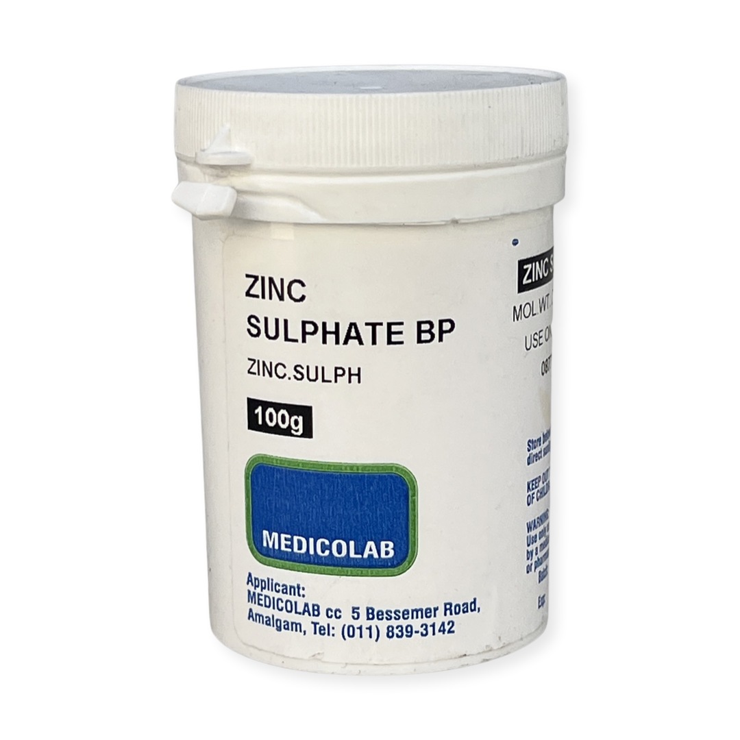 Zinc Sulphate BP 100g Buy Online in South Africa