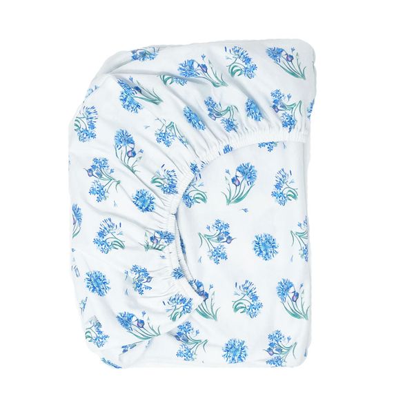 Moegs &amp; Me. - 66x132cm Agapanthus Cot Fitted Sheet - large