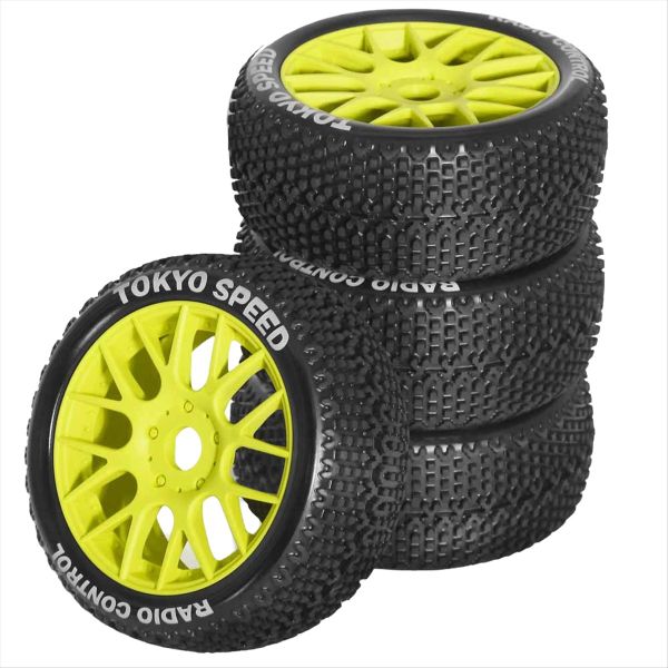 4 Pcs 110Mm 1/8 Rc Car Buggy Wheels Tire 17Mm Hex D