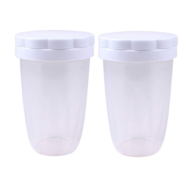 2 Pcs Icing Sugar Shaker With Lid For Cocoa Shaker Flour Sieve Tool
