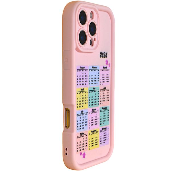 Phone Case with 2025 Calendar Print &amp; Pro Cam - Iphone 16 Pro - Matte Black