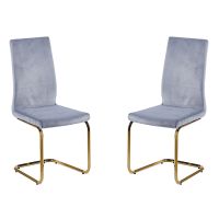 Set of 2 Modern and Stylish Highback Dining Chairs