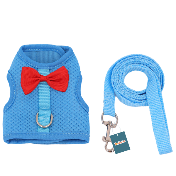 TopikaPet - Rabbit Harness &amp; Leash Set, Adjustable Mesh Vest for Small Pets