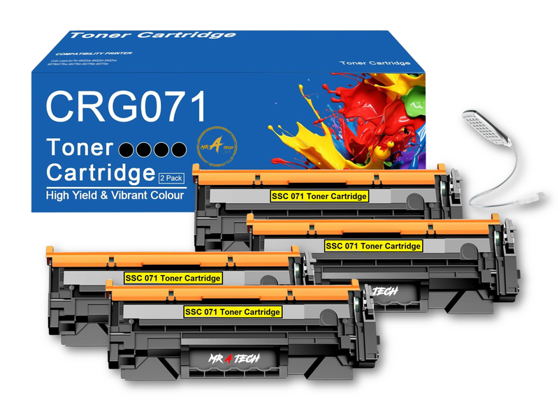 MR A TECH Toner Cartridges Compatible with Canon 071/071a/CRG-071/071-R + USB LED