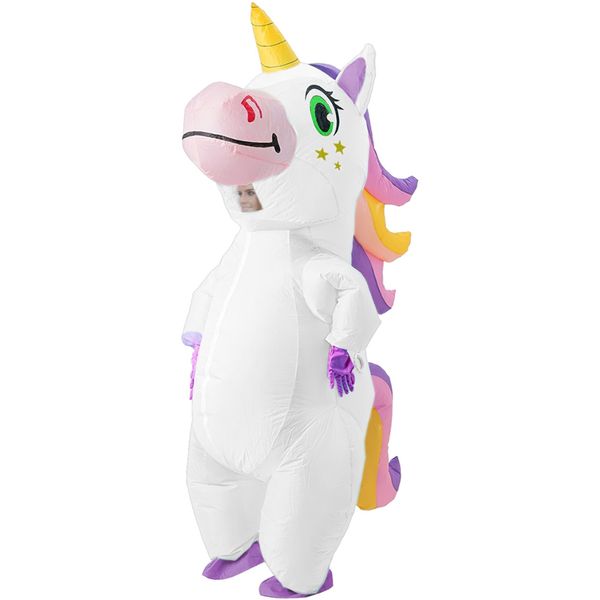 Adult Inflatable Costume - White Unicorn