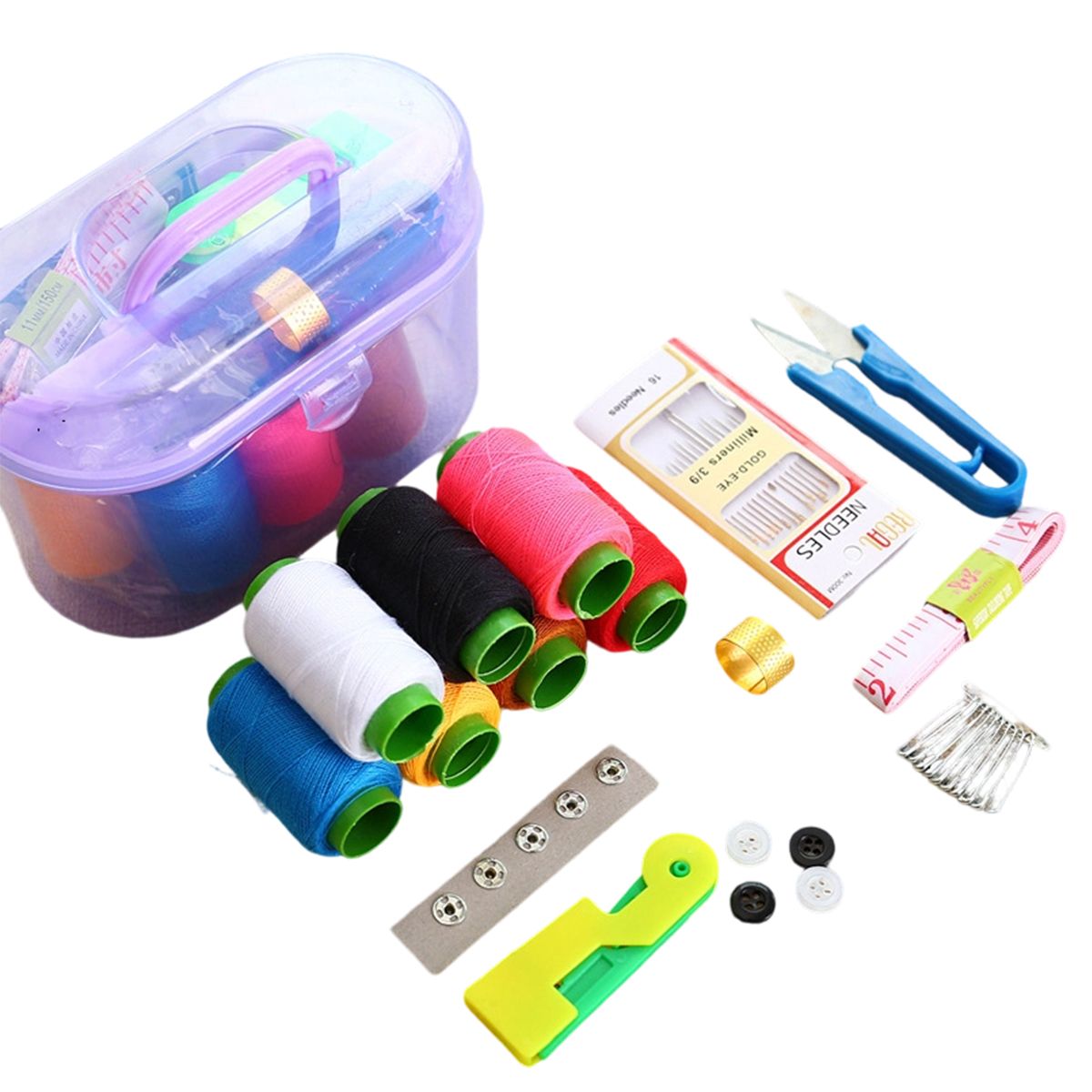 Sewing Box Set,Sewing Kit,Teen Beginner Supplies,Portable Sewing Supplies
