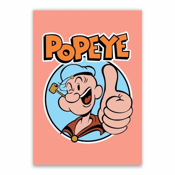 Popeye Pink Poster - A1