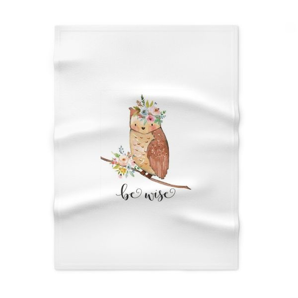 Woodland Owl Fleece Blanket 70x100cm
