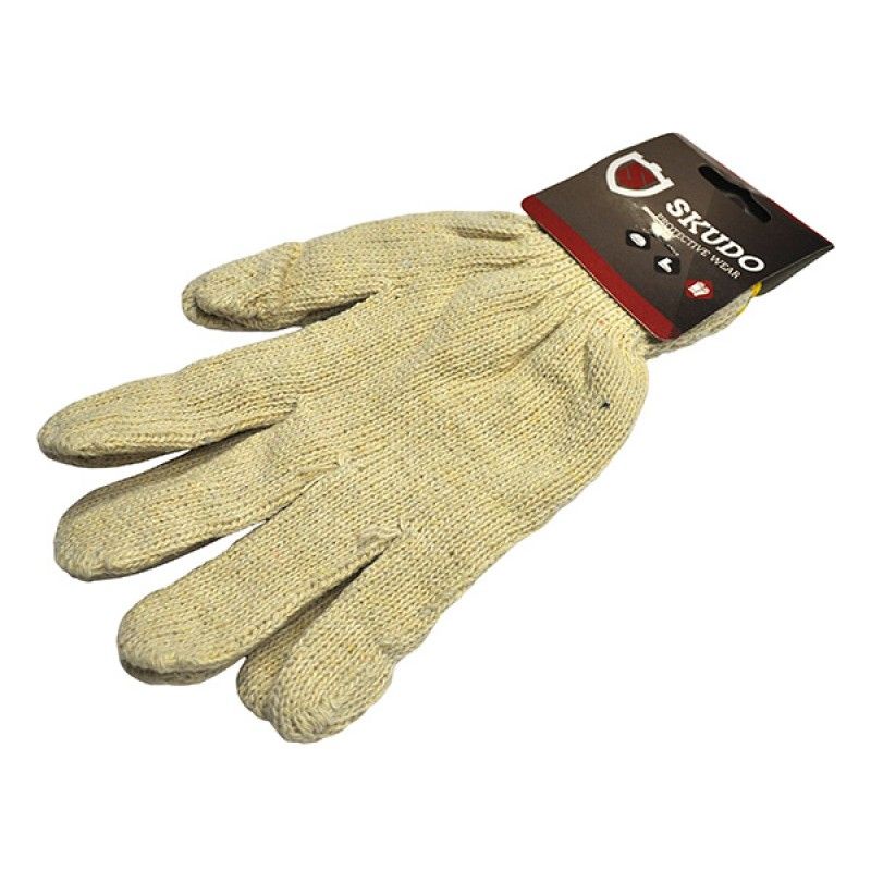 Skudo Seamless Cotton Gloves White 27cm Bulk Pack of 30 Buy