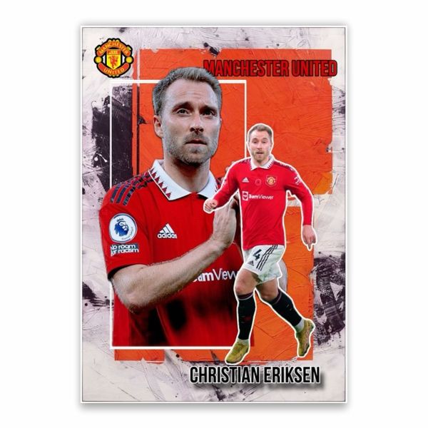 Christian Eriksen Manchester United Poster - A1
