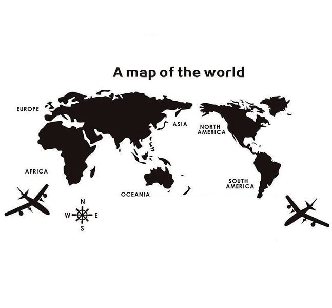 DIY 3D Acrylic World Map Wall Decor