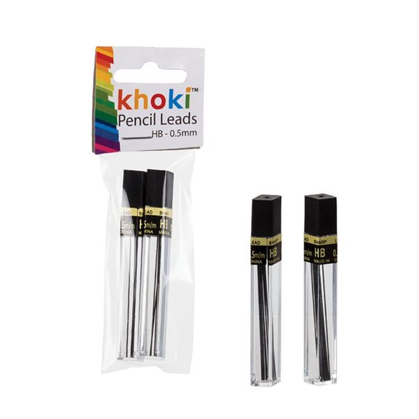 Set of 6 x Pencil Lead 0.5mm HB 2-Pack