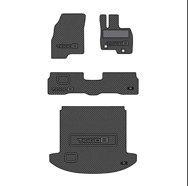 Chery Tiggo 8 Rubber Mats - Full Set 1