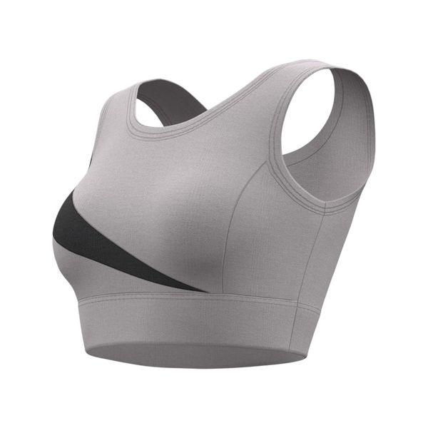 Women's Nude Seamless Yoga Vest - Gray
