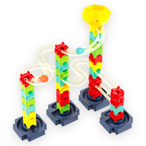 Marble Run Track Set - 47-Piece STEM Toy for Children