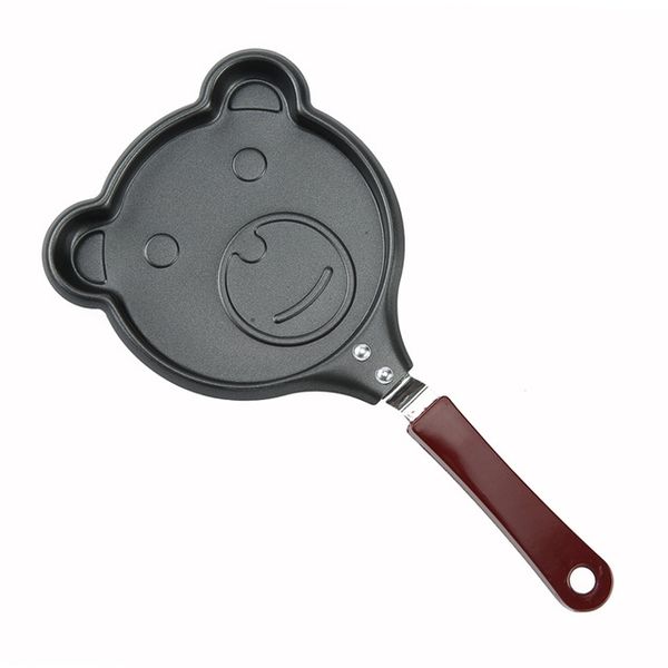 Mini Cartoon Pan Outdoor Kitchen Non-stick Poacher - Flower shaped