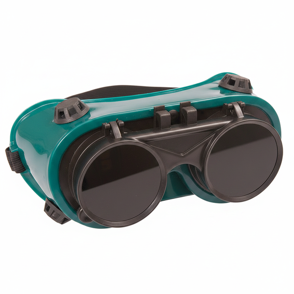 Krafft Welding Goggles with Flip Front Design - Green PVC Frame