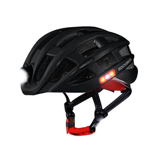 Rockbros Ultralight Intergrally Moulded LED MTB Cycling Helmet with Lights