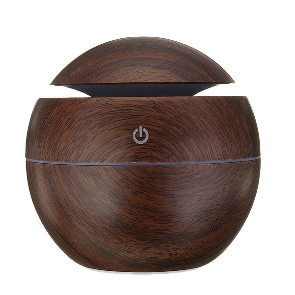 LED Ultrasonic USB Aroma Diffuser - Dark Brown