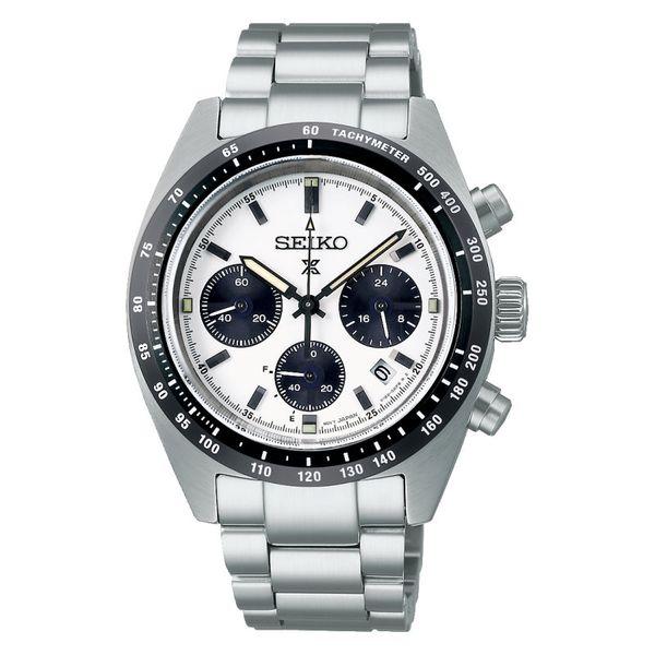 Seiko Prospex Men's Watch - Silver-White Metal - SSC813P1 - Button Sport Formal