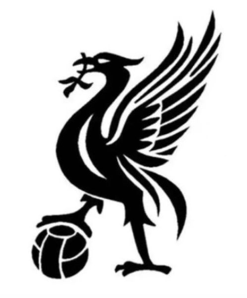 Liverpool Bird Fans Car/ Laptop Exterior Accessories Vinyl Decal - Black