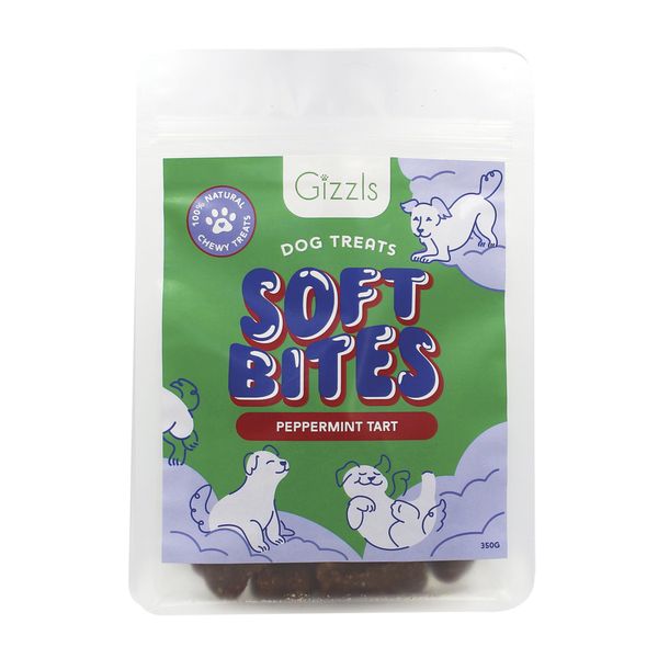Gizzls Soft Bites - Peppermint Tart Chewy Dog Treats