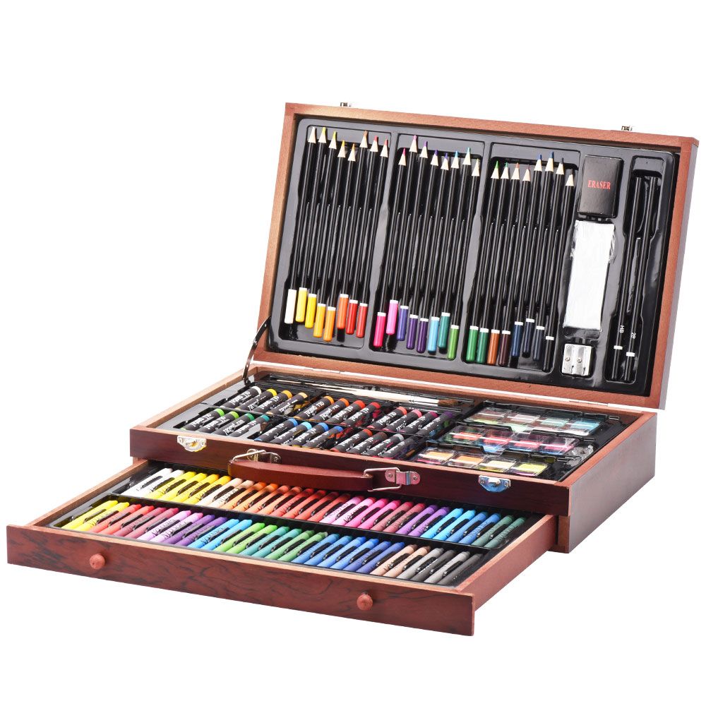 Creative Krafts 148 Piece Deluxe Wooden Art Set | Shop Today. Get it ...