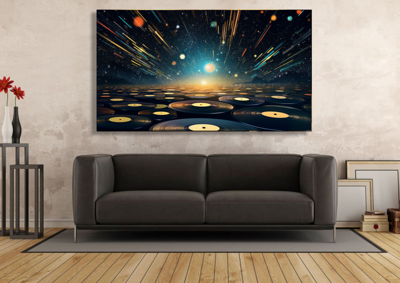 Canvas Wall Art -Vinyl Dreams Abstract - IM0392