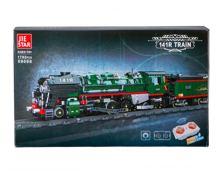 Jie Star R/C 141R Steam Train (1782 Pieces) 56cm Long