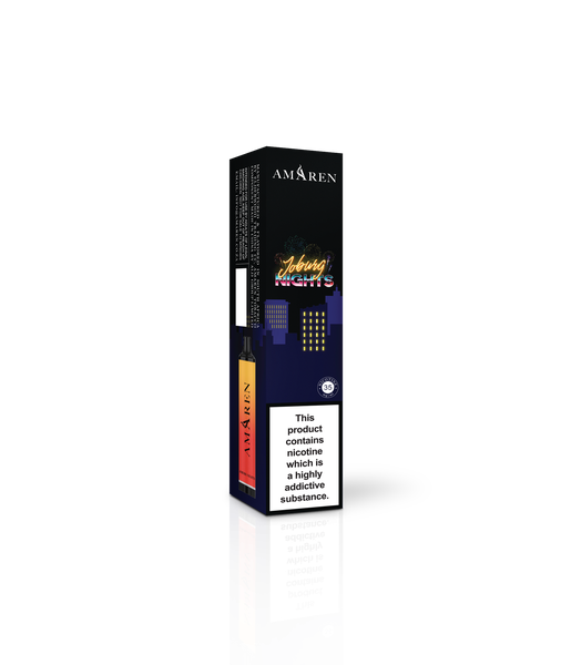 Amaren Hubbly Flavour Disposable Vape - 3500 Puffs - Joburg Nights - 35mg