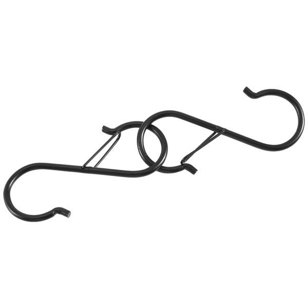 12Pcs S Hooks For Hanging For Kitchen Utensil And Closet Rod - Black