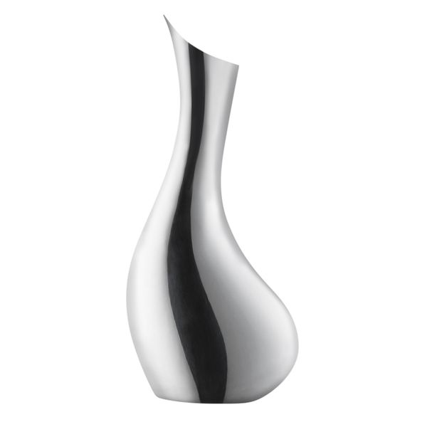 VAGNBYS Carafe: Elegant Silver Stainless Steel Decanter Jug 1.5L Swan Range