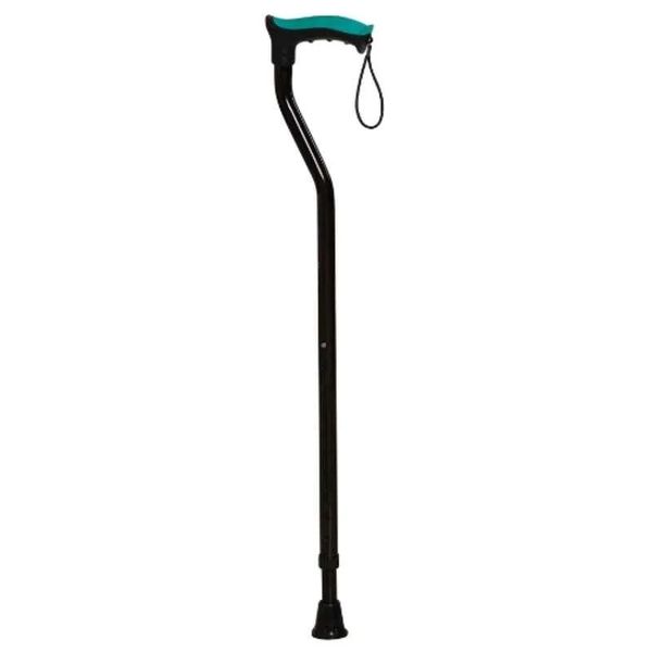 Tynor Adjustable Walking Stick Lightweight Aluminum Medical Cane Soft Gel