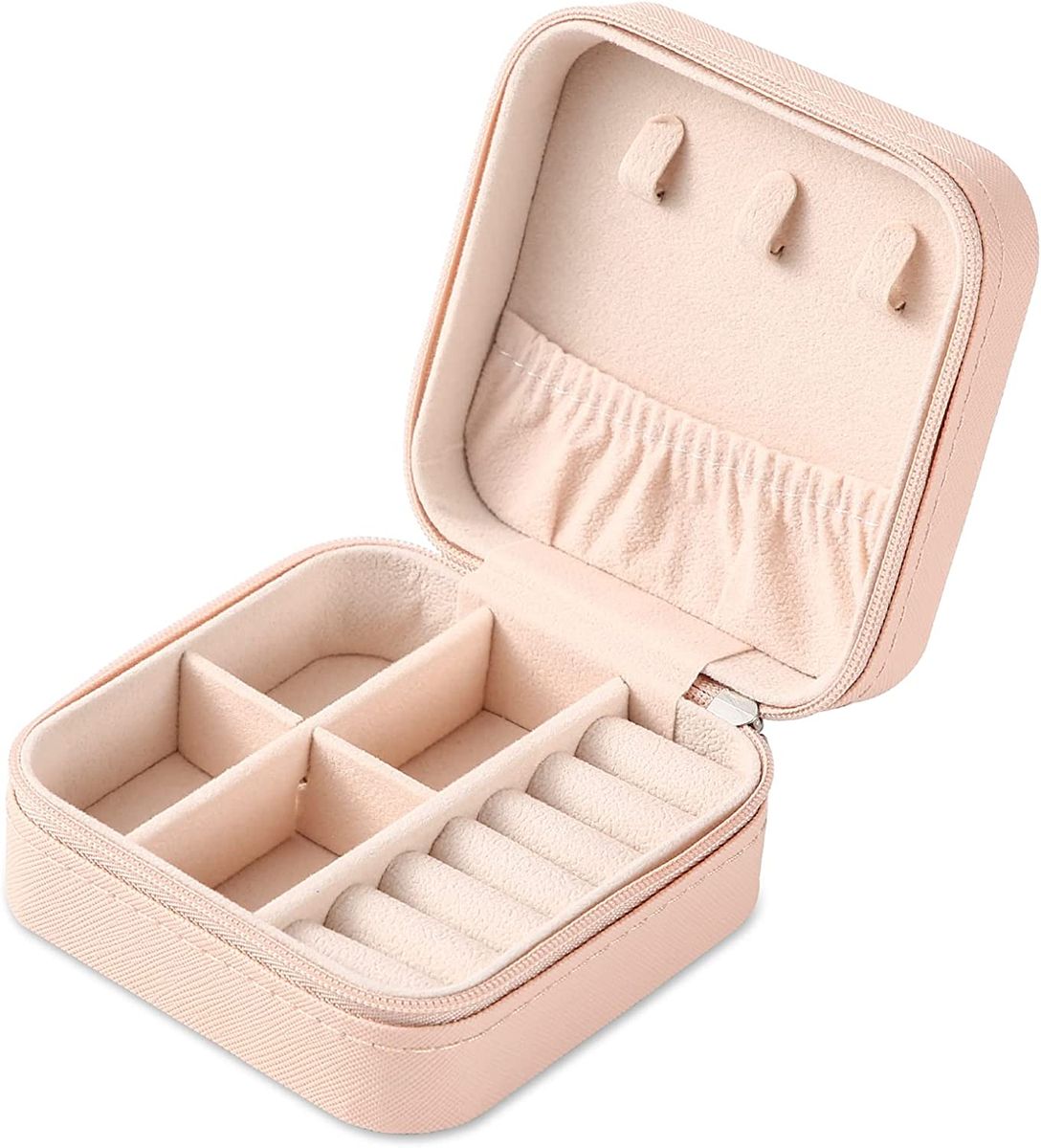 Portable Travel Leather Mini Jewellery Storage Box