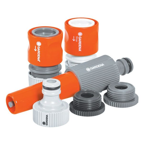 Bulk Pack x 2 Original Gardena System 6042 Starter Kit