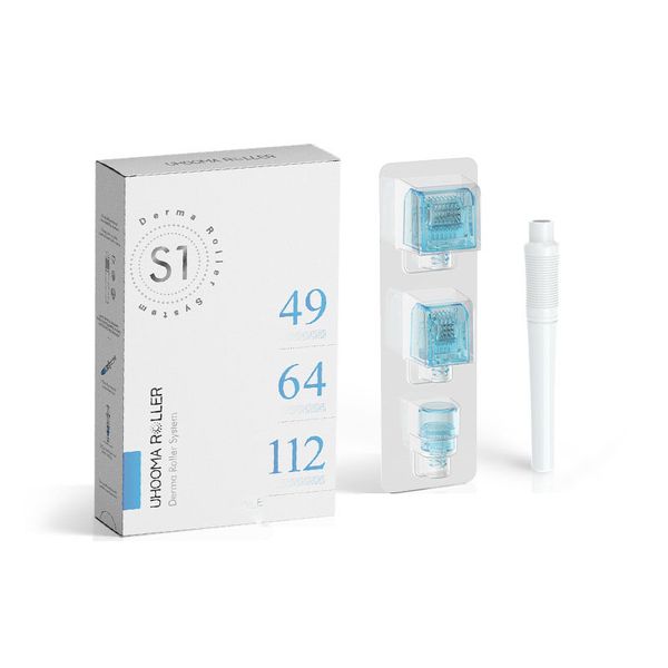 3-in-1 Derma Roller Kit, 64-Pin Microneedling Roller Facial Beauty Tool