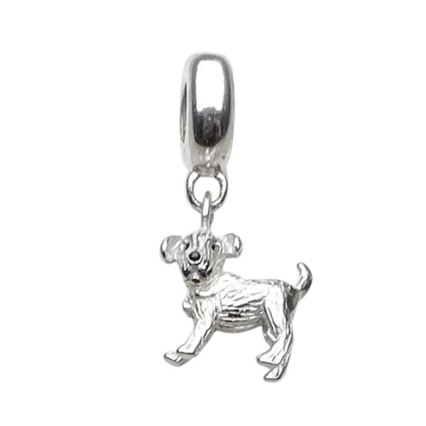 925 Sterling Silver Puppy Dog Charm