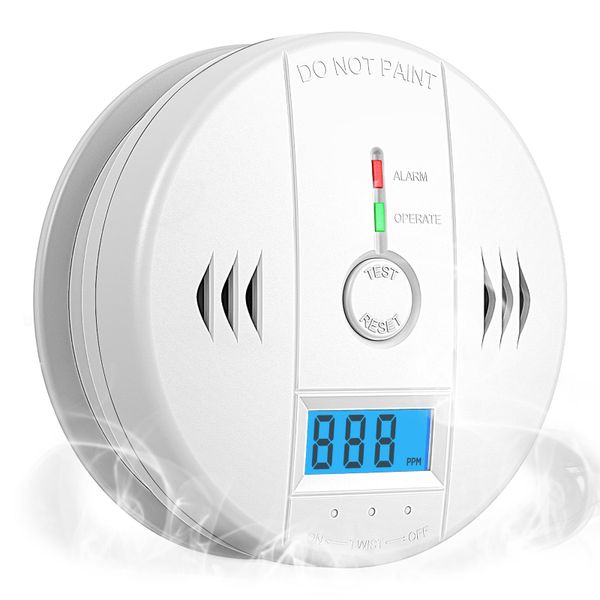 Carbon Monoxide Detectors with LCD Display and Sound Warning