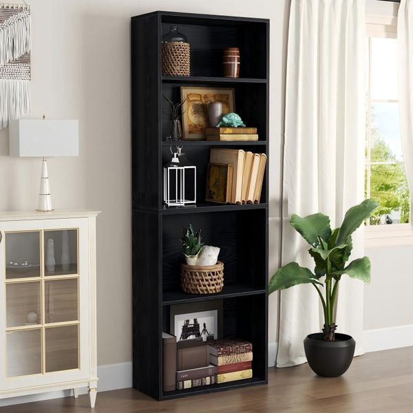 Storage Rack Shelves Bookcase Bookshelf Floor Standing High Display Shelf