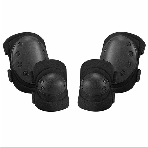 Tactical Knee &amp; Elbow Pad Set - Adjustable Protective Gear