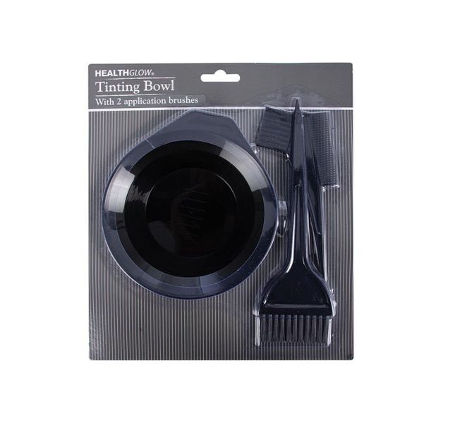 Tinting Bowl - Application Brushes - Plastic - Black - 3 Piece