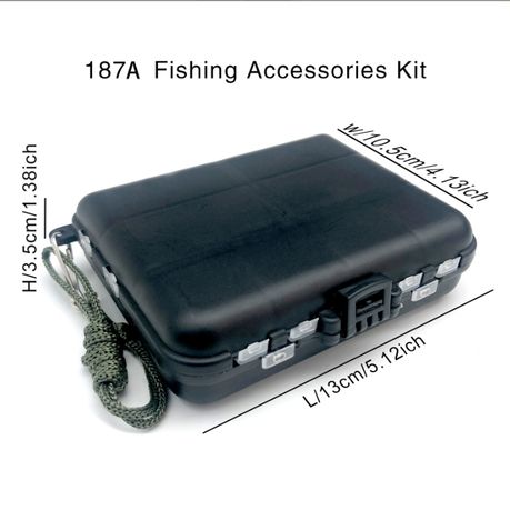 187- Piece Fishing Accessories Kit, Fishing Tackle Box with Tackle