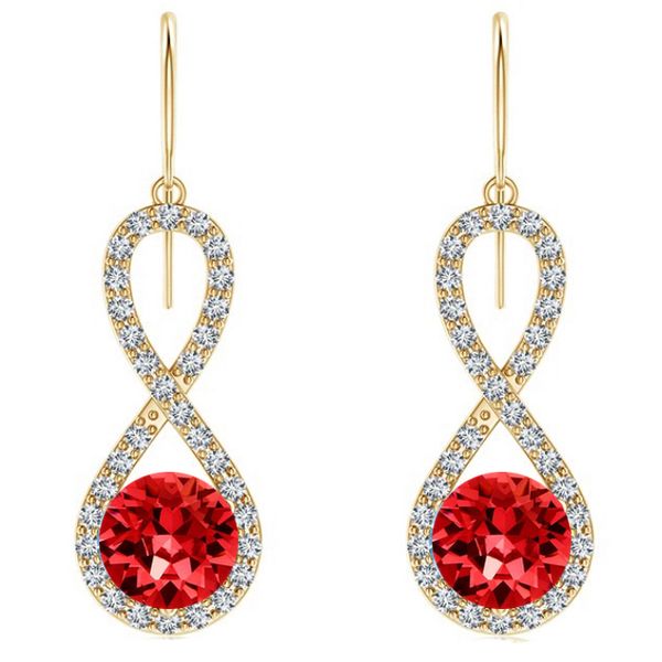 Swarovski Ruby Crystal Gold image