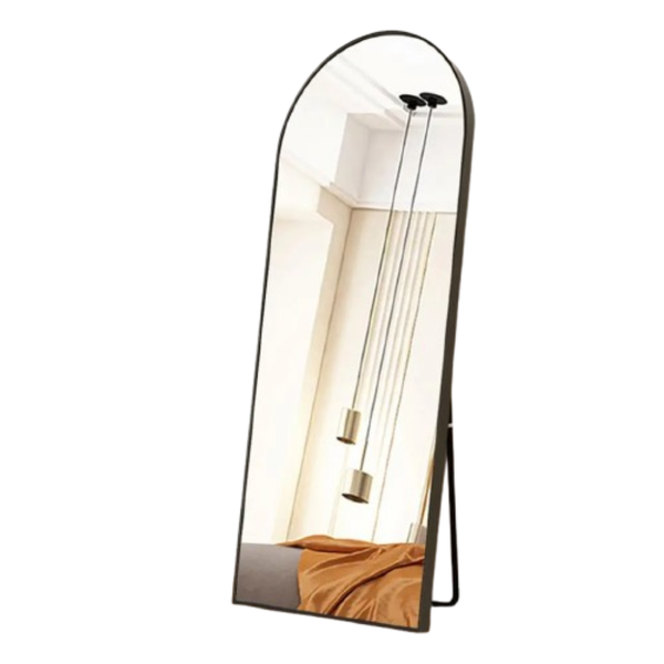 Frame Oval 157 cm x 47 cm Aluminum Mirror