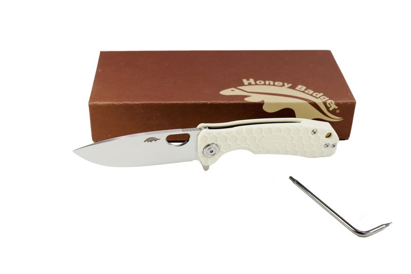 Honey Badger Flipper D2 L/R Small - White